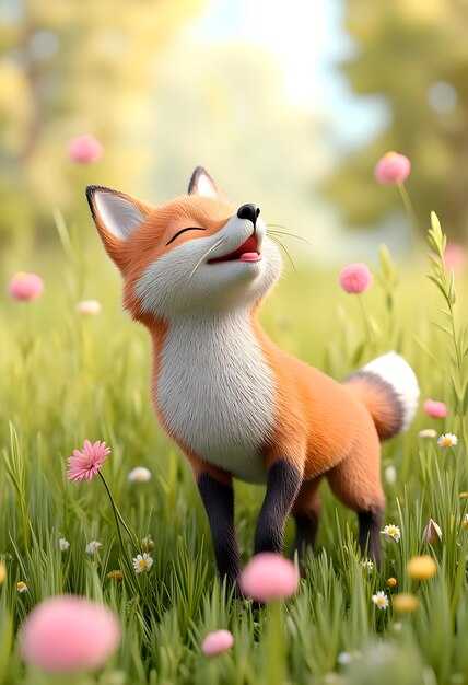 Реакция детей на изображения лисят