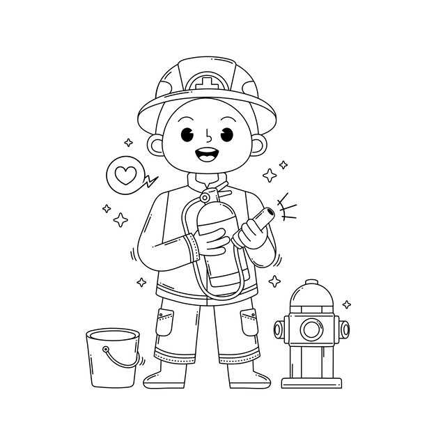 Раскрашивание: выбор цветов для пожарной машины