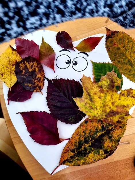 Комбинирование листьев с другими материалами