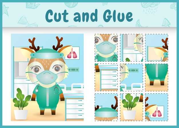 Подбор инструментов для работы: ножницы, клей и краски