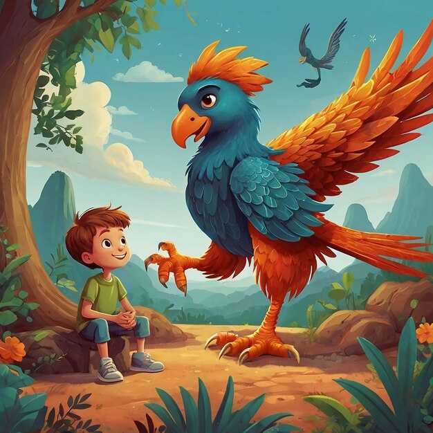 Дружба попугайчика с лесными жителями