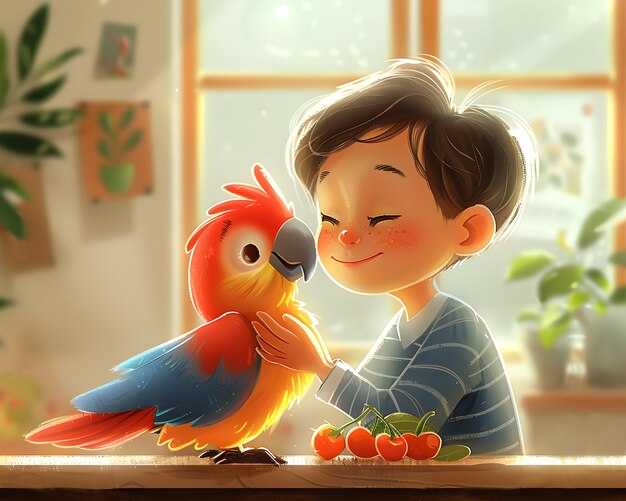 Как попугайчик стал другом ежика?